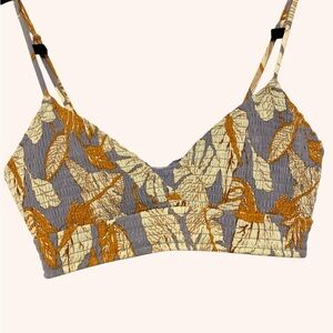 Vici x Summerdiane tropical leaf print bikini top